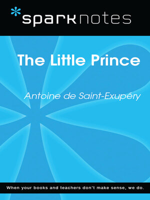 cover image of The Little Prince: SparkNotes Literature Guide